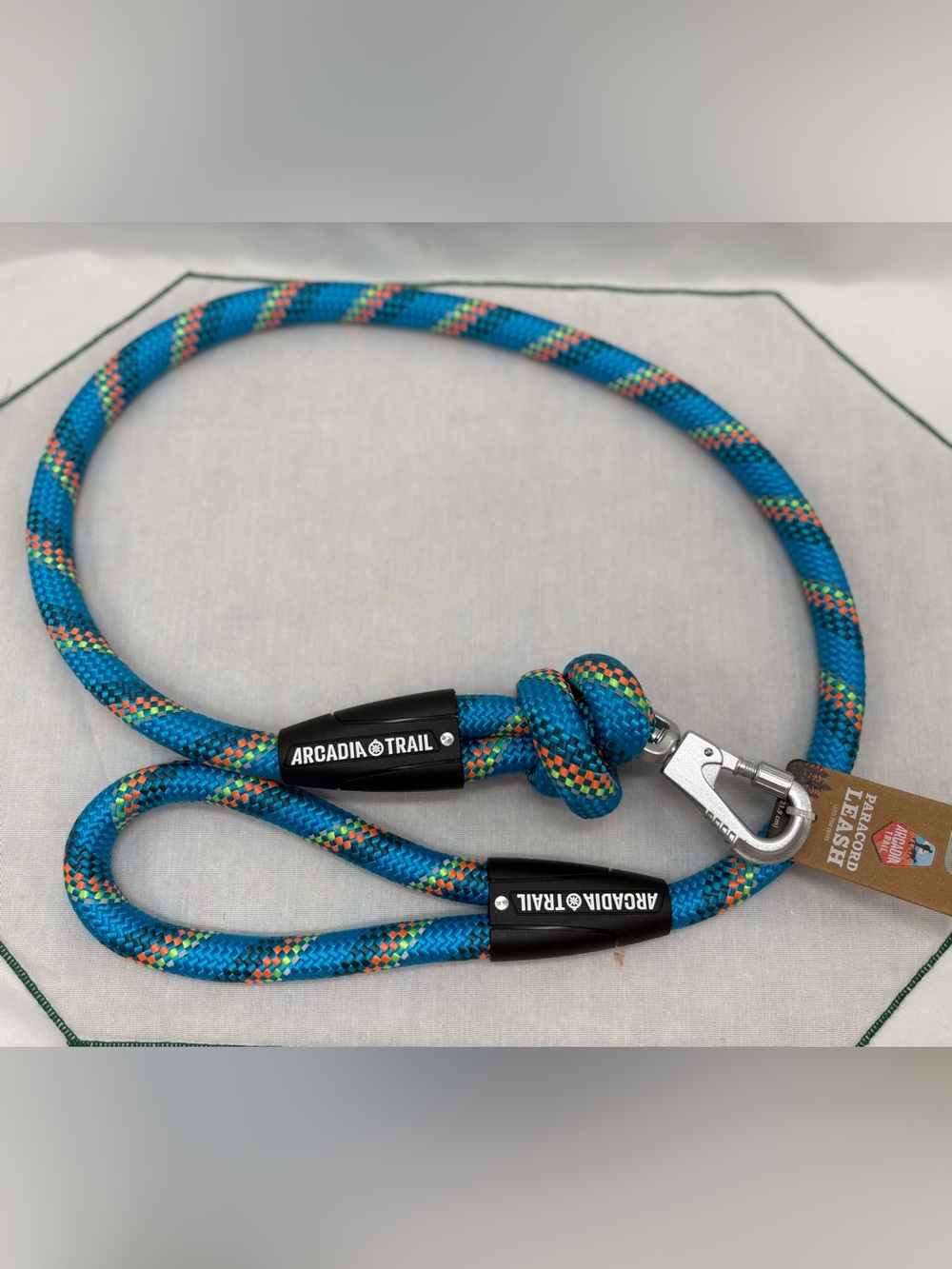 NEW Arcadia Trail Paracord Rope Leash Blue, 4 ft